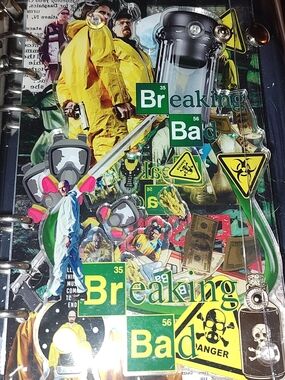 New! A5 Size Breaking Bad Acrylic Shaker Notebook With Photo Sleeves